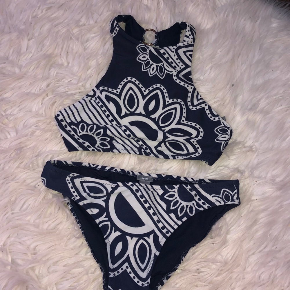 Aerie high neck bikini set